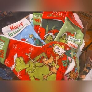 6 Grinch Christmas Stockings Set